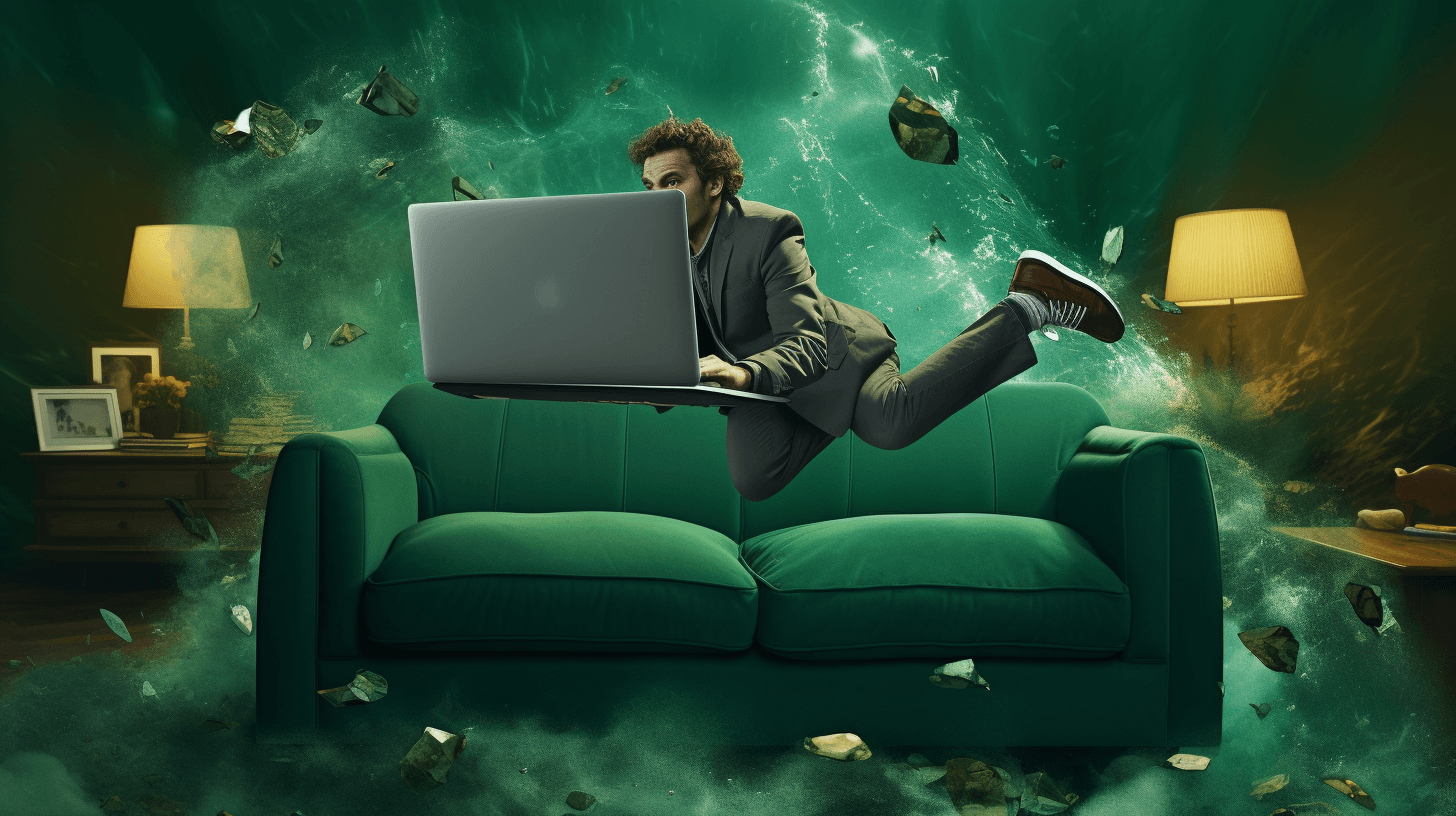 madseven_man_diving_into_a_laptop_screen_in_a_room_with_a_green_6edefced-17b2-4d19-90d1-fc1dead8e0d0.png